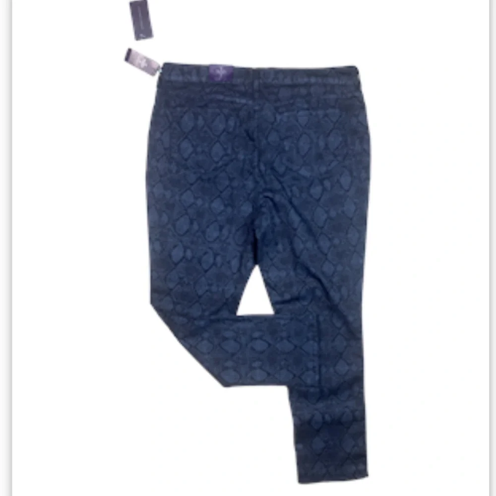 NEW NYDJ Snakeskin Jeans 22 Reptile Skinny Indigo Lift Tuck Snakeskin Indigo
